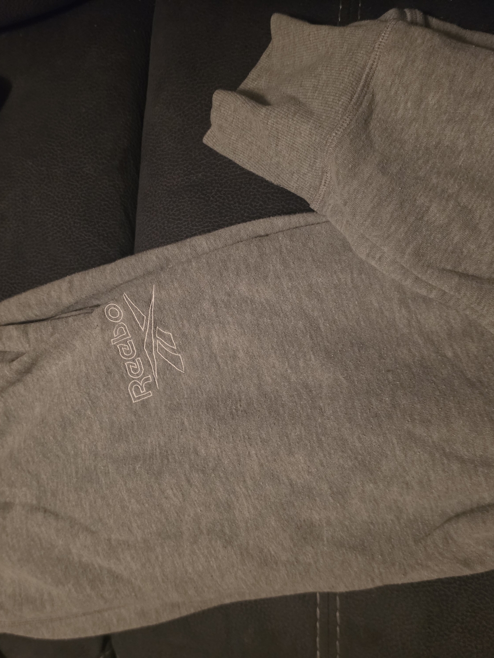 Reebok Men's Gray Logo Sweatpants - Classic